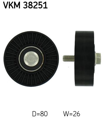 Obrázok Vratná/vodiaca kladka rebrovaného klinového remeňa SKF  VKM38251